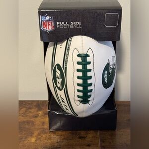 NFL Jets Full Size Football with Green Accents